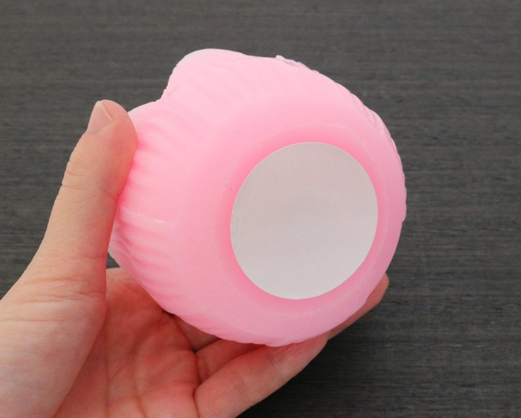 Nihon Candle Lotus Candle with Stand, Pink