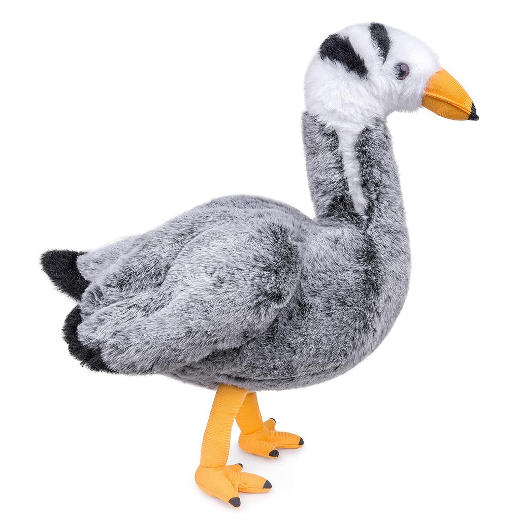 Lilizzhoumax Indian Goose Stuffed Lifelike Migratory Bird Stuffed Very Soft and Delicate Cute Crested Ibis Stuffed Girls Home Decoration Height