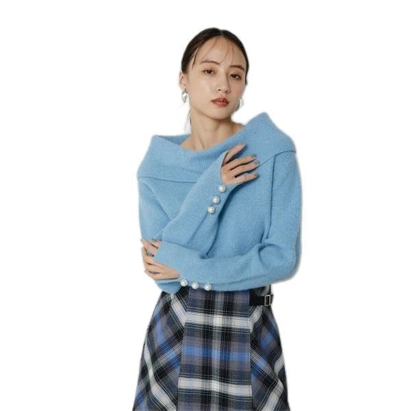Jill by Jill Stuart Alpaca Con Lame Knit Top
