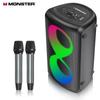 Портативная KTV-колонка и колонка для вечеринок Monster M12 с двумя микрофонами