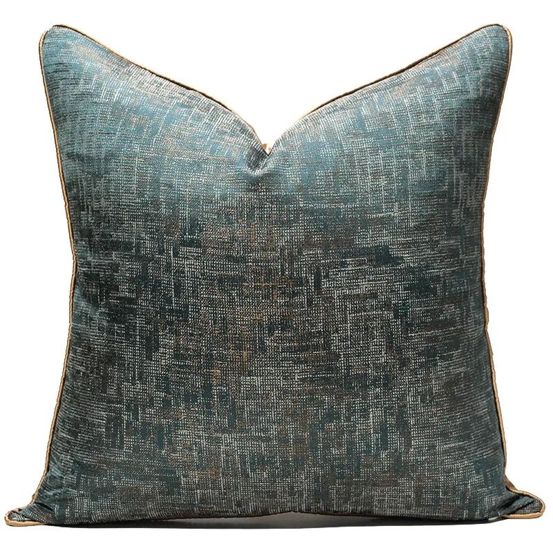 Серый современный светлый роскошный чехол для подушки 30*50 45x45 50см 60 Высококачественный чехол для подушки Жаккардовая наволочка для кровати, дивана, домашнего декора