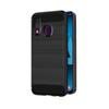 Case for Samsung A40 Carbon Fiber Look Black