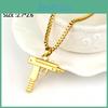Uzi Gun Submachine Alloy Pendant Trendy Chain Necklace With Design Geometric