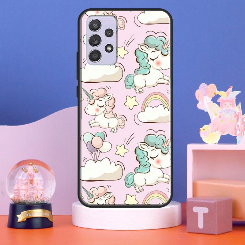 UNICORN RAINBOW COLOURFUL HORSE Case For Samsung Galaxy A54 A34 A14 A15 A35 A55 A16 A26 A36 A56 A52 A12 A32 A13 A33 A53 A17