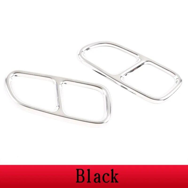 Для Mercedes Benz CLA C117 2013-2016 Нержавеющая сталь автомобильный декор для хвостового горла рамка накладка на выхлопную трубу автомобильные аксессуары