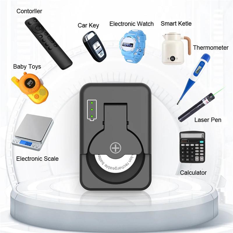 Мини-зарядное устройство для литиевой батареи-монеты, портативное зарядное устройство для литиевой батареи LIR2032, LIR1632, LIR2025, LIR2016, батареи