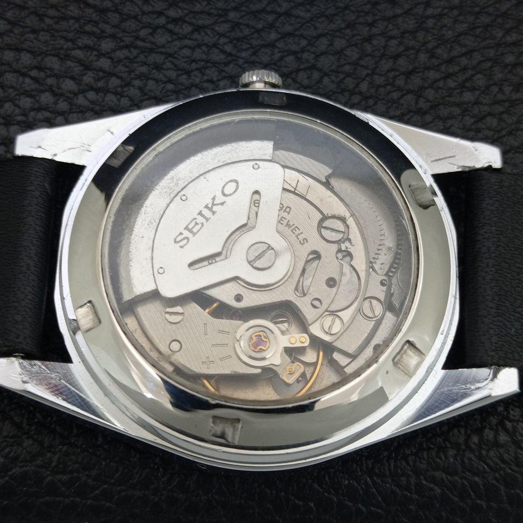 ОТРЕСТАВРИРОВАННЫЕ ВИНТАЖНЫЕ МУЖСКИЕ АВТОМАТИЧЕСКИЕ ЧАСЫ SEIKO 5 ЯПОНИЯ ЧЕРНЫЙ ЦИФЕРБЛАТ a444262-1