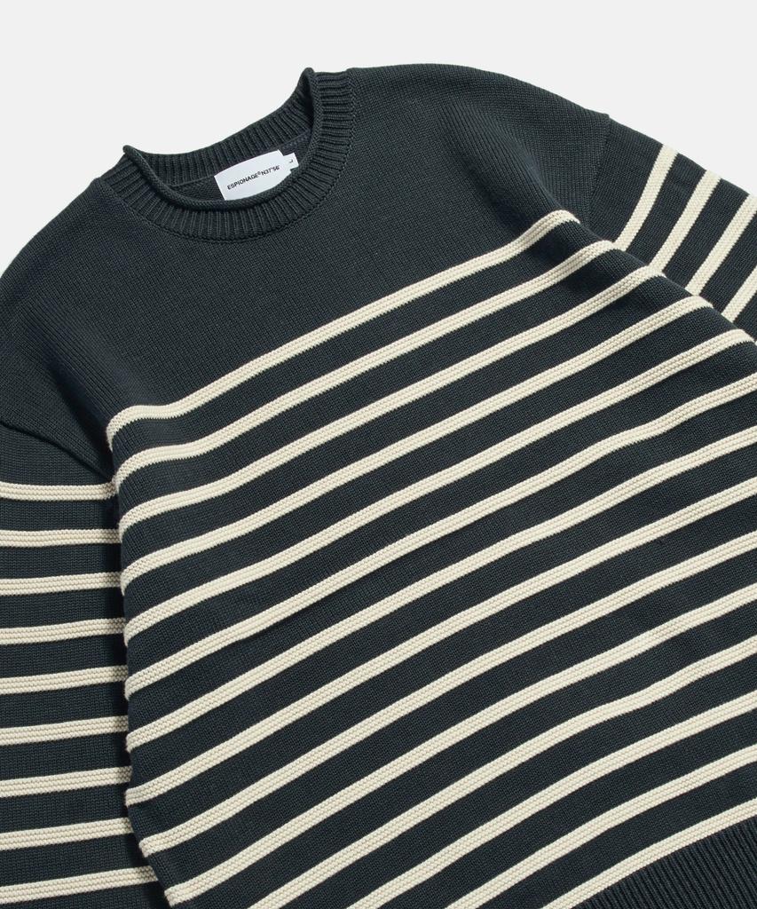 ESPIONAGE Mariniere Knit Sweater Ivory Stripe