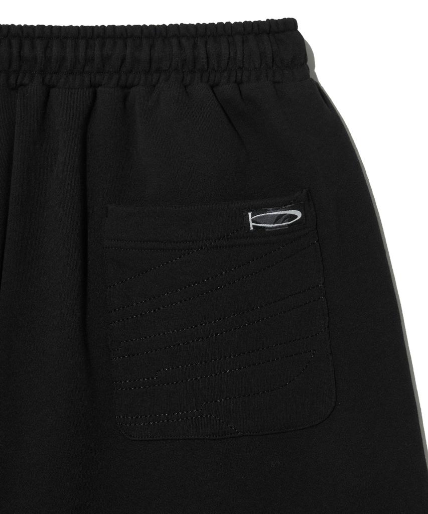 PHYPS MOTORCYCLE Honda Original Wing Logo Bermuda Sweat Pants_Black