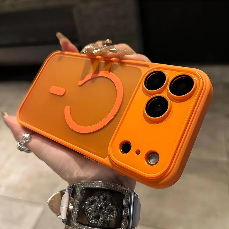 Shockproof Bumper Armor For Magsafe Matte Case for iPhone 17 Air 15 16 14 Plus 13 12 11 Pro Max PC TPU Camera Protection Cover