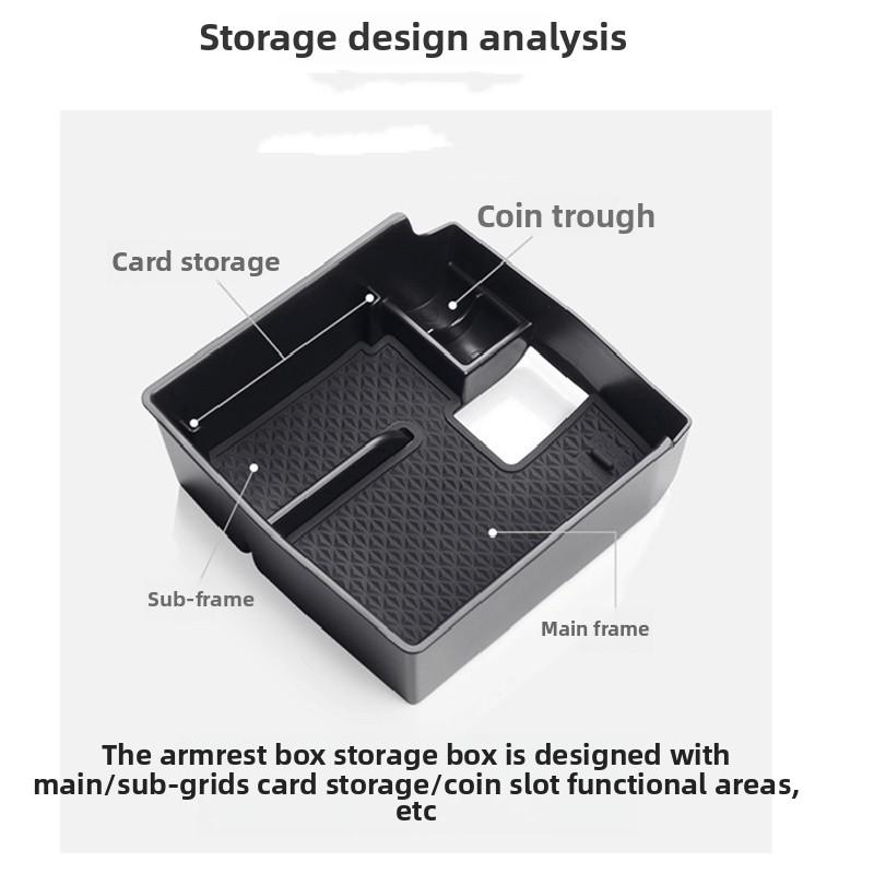 Для Toyota Corolla Cross E210 2018~2025 Автомобильный органайзер на центральную консоль, ABS лоток, подлокотник, кошелек, очки, карточки, ящик для хранения мелочей, аксессуары