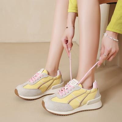 CRLAYDK Женские кроссовки на платформе, повседневные, на шнуровке, стильные, теннисные, для бега, легкие, тренировочные, женские, для ходьбы, спортивная обувь