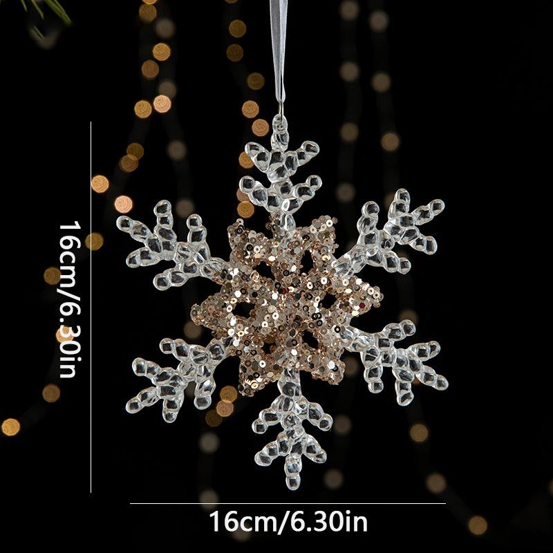 Рождественская прозрачная рождественская елка 1 Акриловые подвески Украшения Блестки Сцена Установка Реквизит