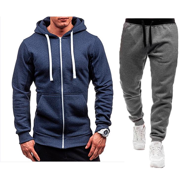 Новая повседневная толстовка с капюшоном на молнии, куртка, мужской однотонный кардиган, костюм