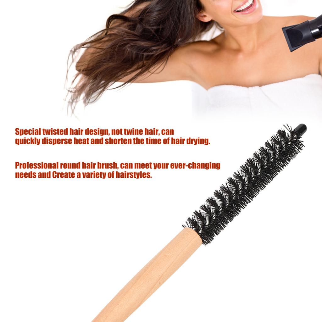 Small Round Hair Brush Hairdressing Comb Hair Curler Brush Makeup Comb Teasing Brush (20#)