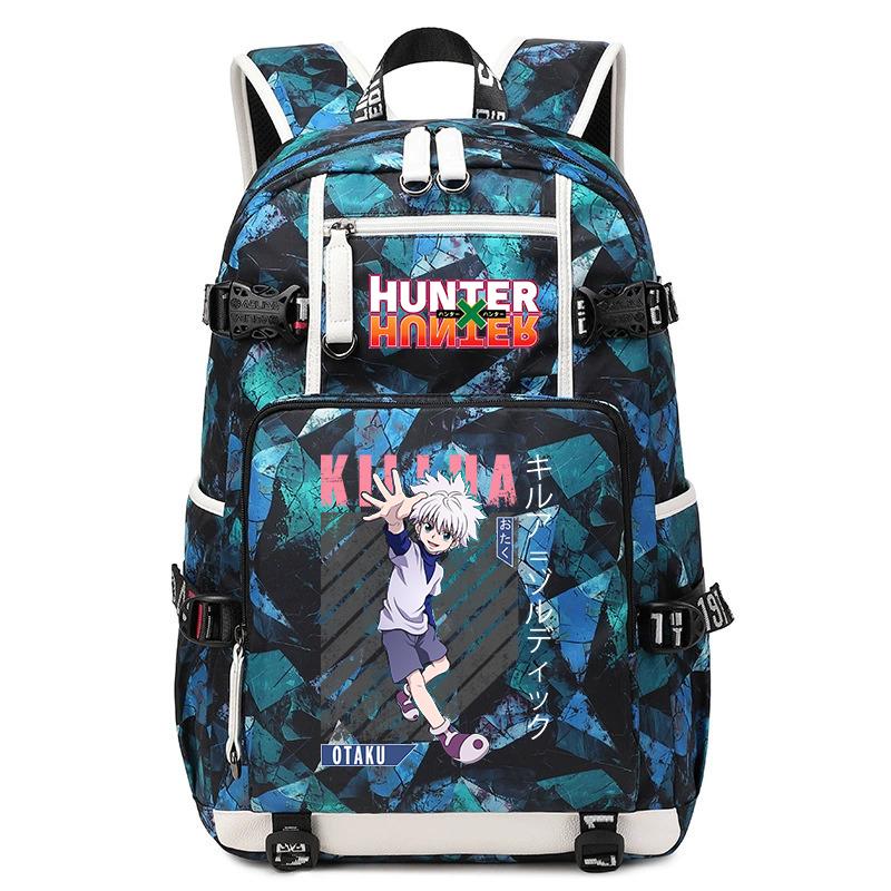 Школьный рюкзак Hunter Anime, большая вместимость, легкий, для учеников, для мальчиков и девочек, для повседневного использования
