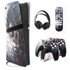 PlayVital ps5 Pro body Полный набор наклеек для цифровой и дисковой зарядки, наклейка, чехол для медиаплеера, совместимый с пультом дистанционного управления, контроллером,