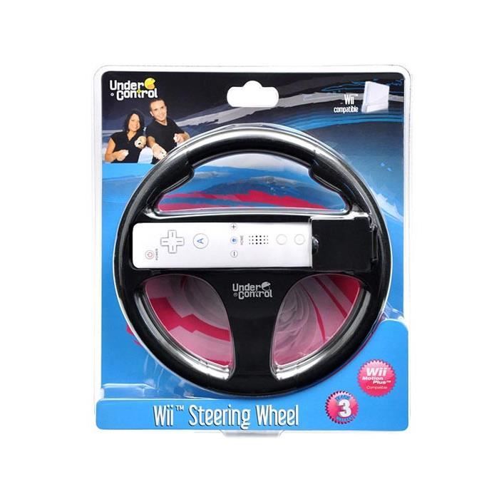 Руль Wii - Wii - Motion Plus - Черный - Совместим с Wii - Игровой аксессуар