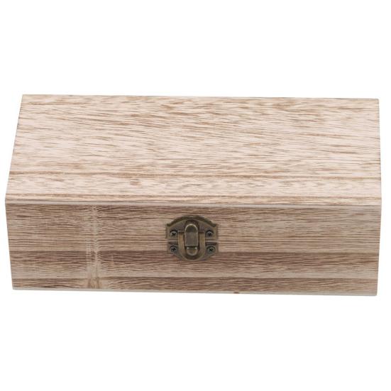 Retro Wood Solid Color Trinket Case Jewelry Box