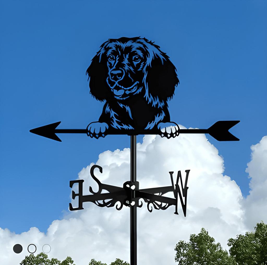 Декоративный железный флюгер - наружное украшение для металлической крыши