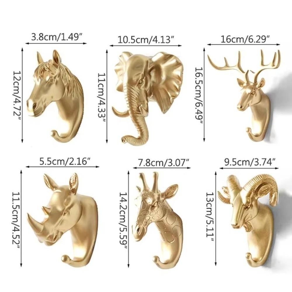 Portable Horse Deer Elephant Rack Wall Mounted Giraffe Hooks New Decorative Coat Caps Racks