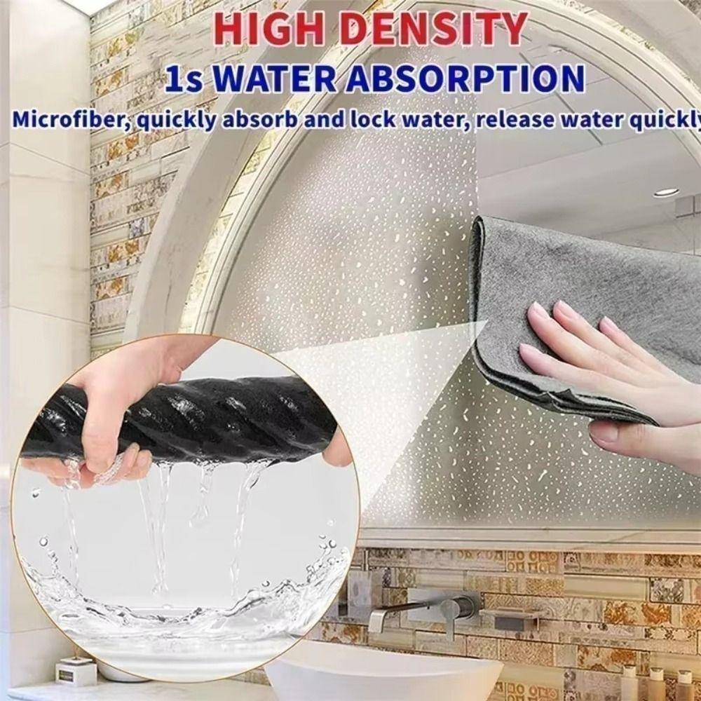 10Pcs/Set Thickened Cleaning Cloth Quickly Clean Reusable Microfiber Rag No Trace No Watermark Scouring Pad Household