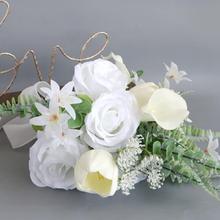 Wedding Bouquets with Ribbon for Bridal, Bridesmaids, Anniversary, Wedding