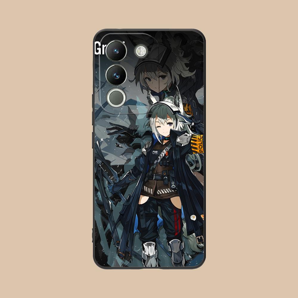 Arknights Grani Матовый ТПУ Чехол для Мобильного Телефона для VIVO Y77 76 75 74 73 72 58 56 55 51 50 38 36 Y19 Y18 Y03 Y01 5G Цветной Чехол