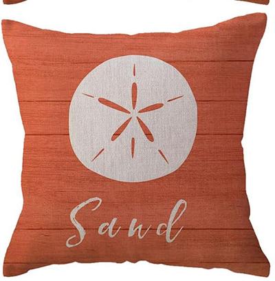 Beach Pillow Cover Starfish Shell Summer Seaside Villa Decoration Ocean Theme Sofa Cushion Cover x pillow case