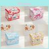 Hello Kitty Kuromi Cinnamoroll Melody Узор в клетку Складной откидной ящик для хранения для макияжа и офисных принадлежностей