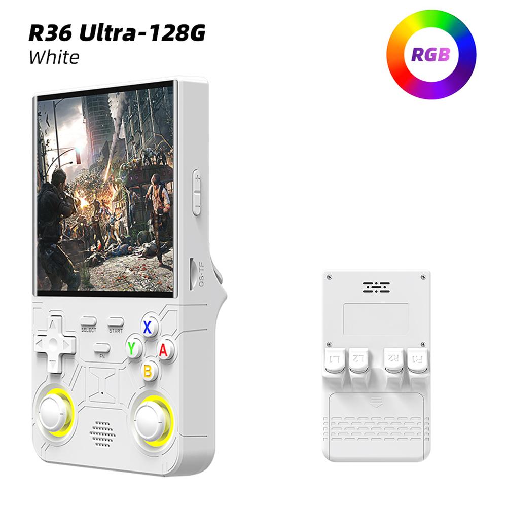 Ручной игровой контроллер R36 Ultra со встроенными 10+ эмуляторами, с эффектами RGB-подсветки, поддерживает WiFi-соединение