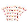 6/9/12/36pcs Cute Adjustable Rings Children Girls Pretend Play Makeup Toys Cartoon Crystal Jewelry Alloy Animal Enamel Rings
