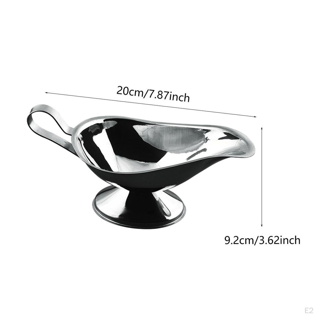 Соусник из нержавеющей стали на 10 унций для подливки и заправок с ручкой