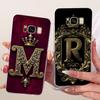Для Samsung S8 Прозрачный чехол SM-G950FD Роскошная корона Буквы от A до Z 2D Плоский узор Funda Для Samsung Galaxy S8 G950F Мягкий чехол для телефона