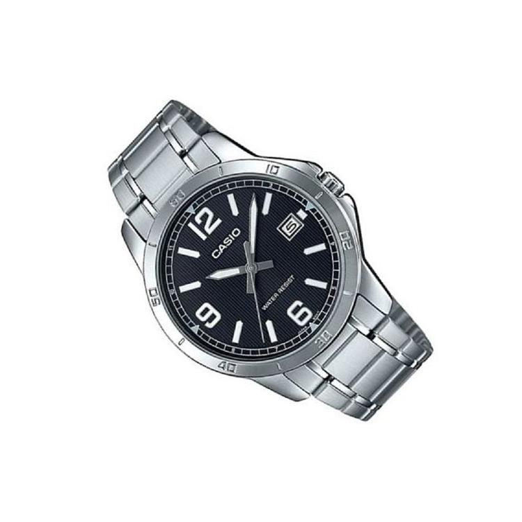 Casio Мужские часы Стандартной серии Черные MTP-V004D-1B2 MTP-V004D-1B2