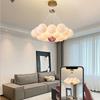 Moon Chandelier Modern Minimalist Living Room Main Lamp Cream Style Creative 3D Children's Bedroom Bubble Ball Magic Bean Lamp