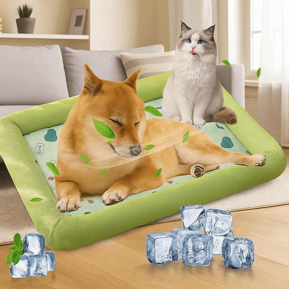 Soft Pet Cooling Mat Square Dog Cat Beds Durable Dog Sleeping Pad Indoor/Outdoor
