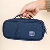 Pen Slot Students Pen Bag Large Capacity Stationery Storage Pouch with Handle Pencil Cases  Girls