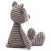 Gund Zag Teddy Bear черно-белый полосатый плюшевый мишка 16 дюймов животное,