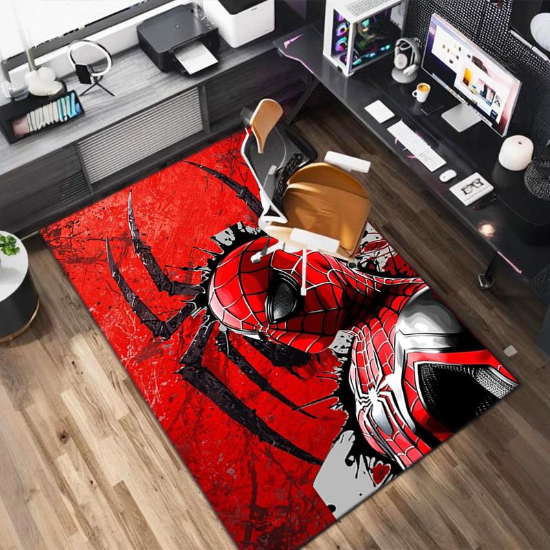 1PC Spider-Man Rug - home decoration Carpet For Living Room Bedroom Flooring Computer Chair Area Rug