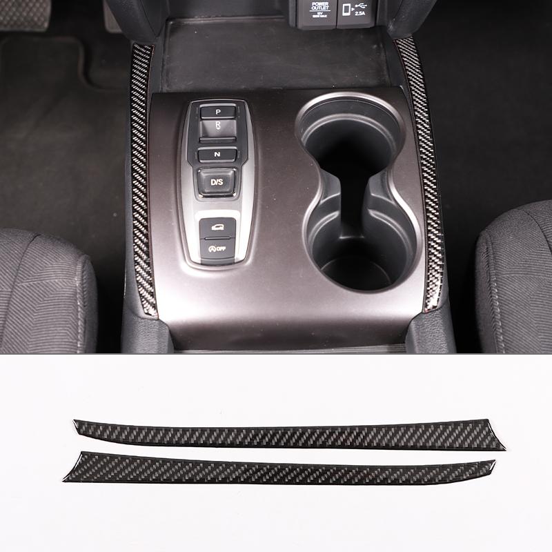 Для Honda Pilot 2015-2022 мягкое углеродное волокно автомобильный центр управления механизмом переключения передач панель крышка чашка воды рамка накладка наклейка