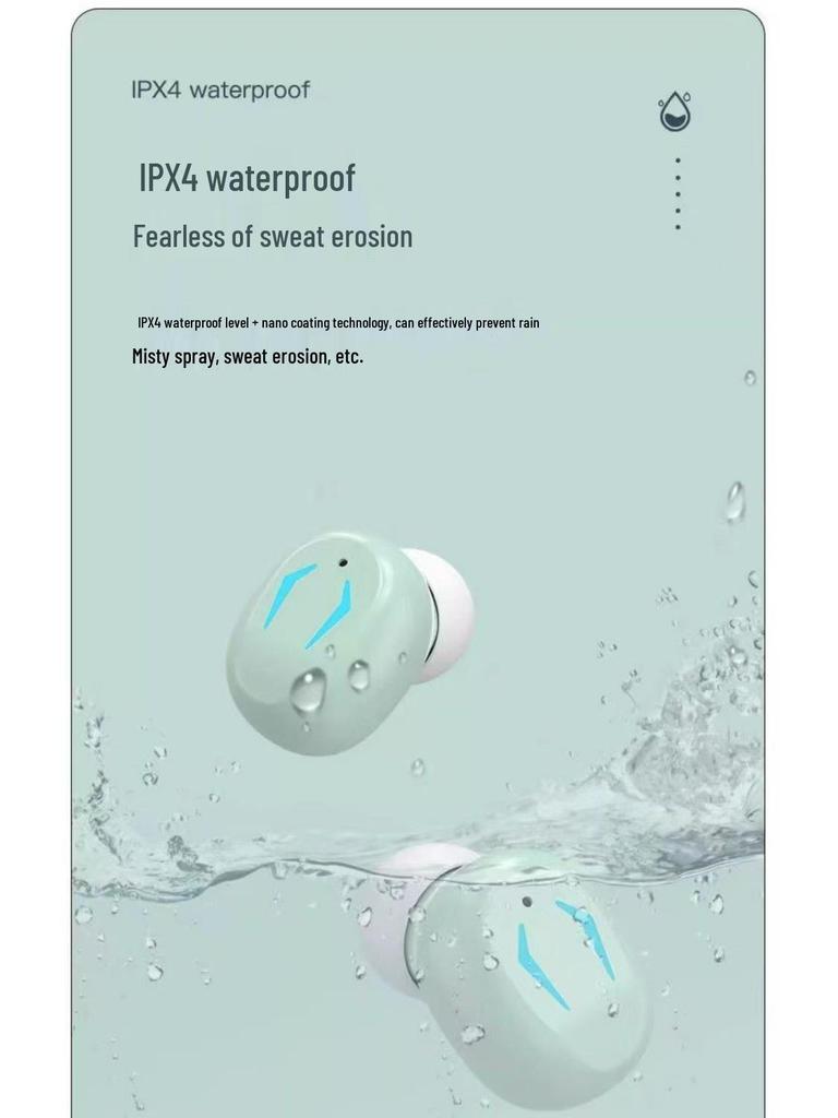 High-Fidelity In-Ear Wireless Bluetooth Earphones with Type-C Charging, Mirror Finish, and Extended Battery Life for Running