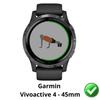 Защитная пленка для Garmin Vivoactive 4 - 45 мм [Набор 6 шт.] Ультратонкая прочная пластиковая защитная пленка Phonillico