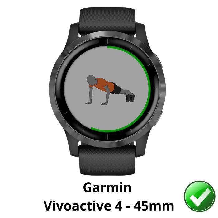 Защитная пленка для Garmin Vivoactive 4 - 45 мм [Набор 6 шт.] Ультратонкая прочная пластиковая защитная пленка Phonillico