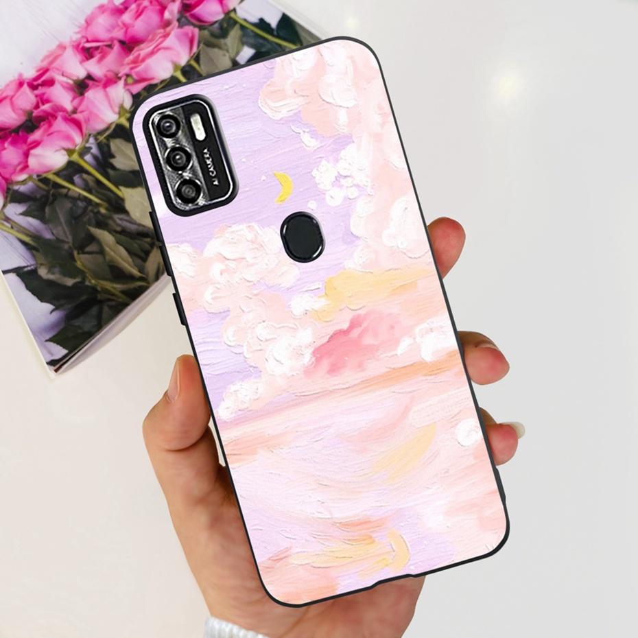 Симпатичный чехол для ZTE Blade A7s 2020 / Optus X Pro / Telstra Evoke Plus 2, черный, силиконовый, мягкий, чехол-обложка для Zte A7s (2020) А7020