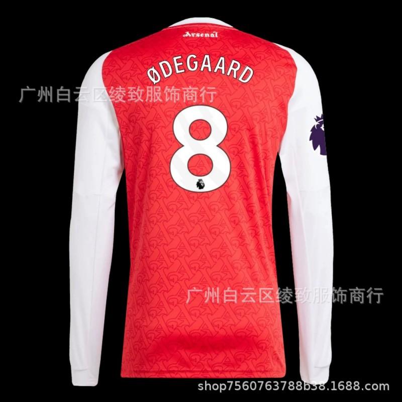 25/26 Arsenal Long Sleeve Soccer Jersey Home Away Third League Champions Fan Training Shirt