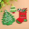 Yixiu Cute Christmas Tree Boot Embroidery Patch for Clothes and Gifts