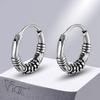 Vnox Small Hoop Earrings for Men Boy, Vintage Retro Color Stainless Steel Anti Allergy Cool Huggies, Hoops Earrings