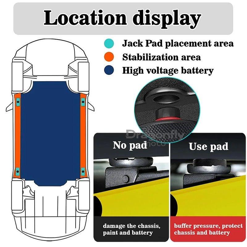 Для Tesla Rubber Lifting Jack Pad Adapter Tool для Tesla Model 3/Y/S/X 2017-2024 Аксессуары Инструмент для ремонта шин Lifting Jack Pad