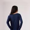 Levi's Женская американская ретро футболка с V-образным вырезом, длинным рукавом, приталенного кроя